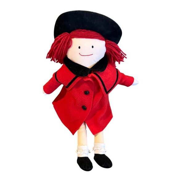 1990 Eden 20" Madeline Doll w/ Red Coat, Plaid Red, Dress Hat, & Appendix Scar - Picture 1 of 9